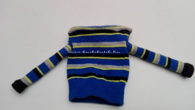 pulóver készítés barbienak zokniból